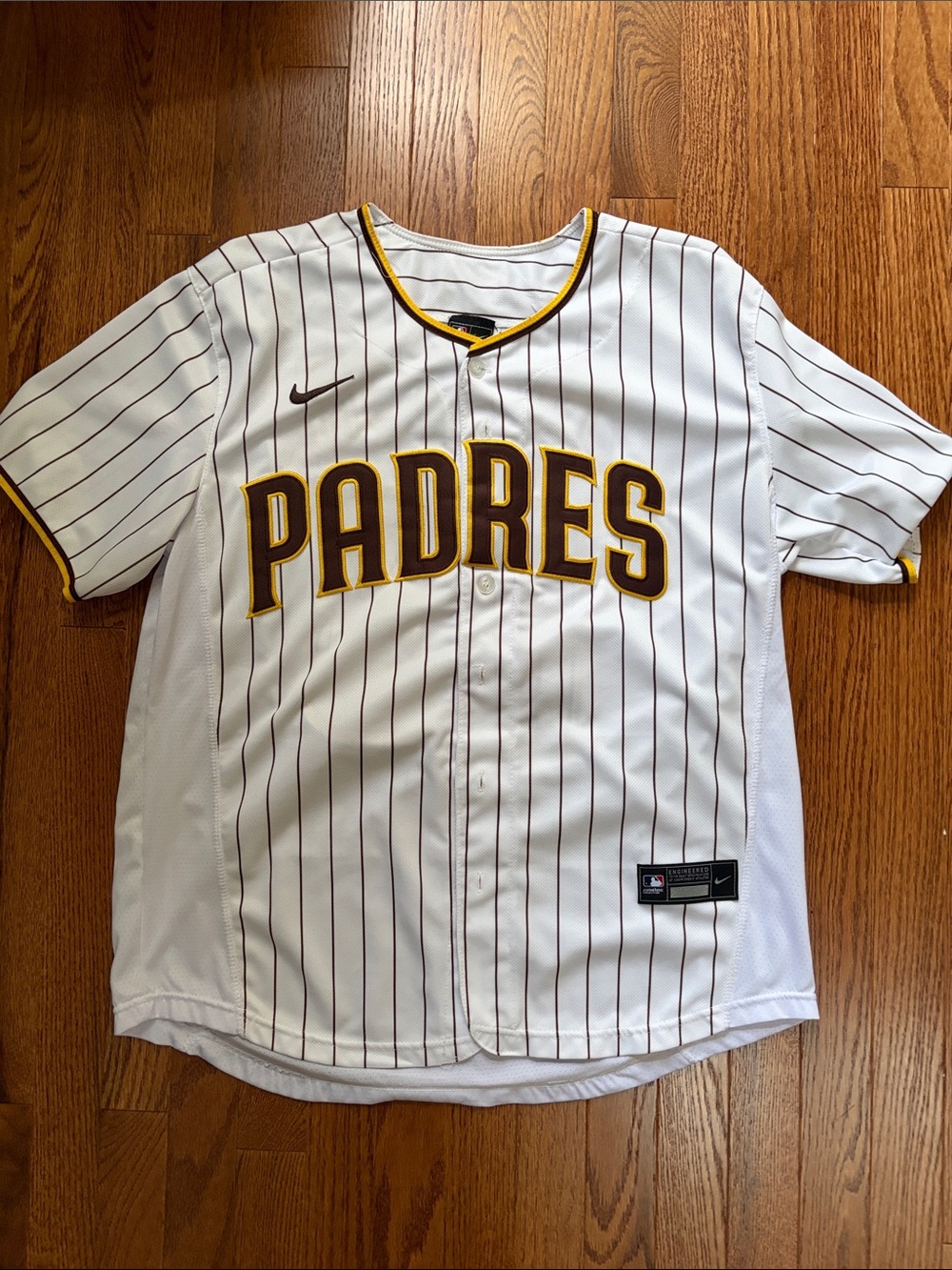 Fernando Tatís Jr. - Nike San Diego Padres White Pinstripe Baseball Jersey